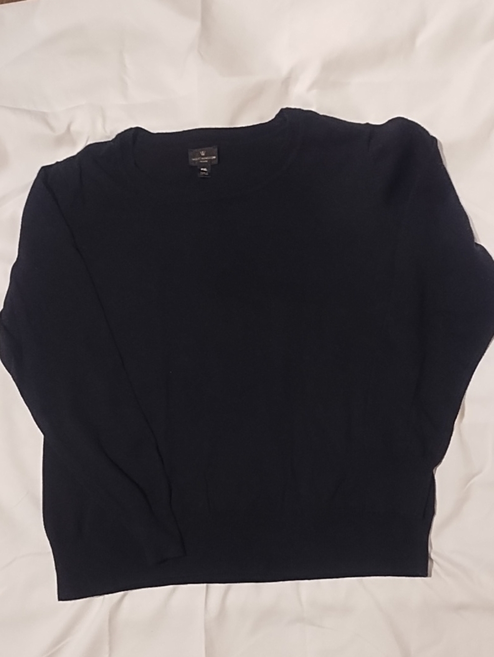 Worthington Women's Basic Black Crewneck Sweater VGC Size PXL.